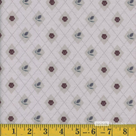 7108 Mook Fabrics Flannel Little Red Fox Paw Gray 121678