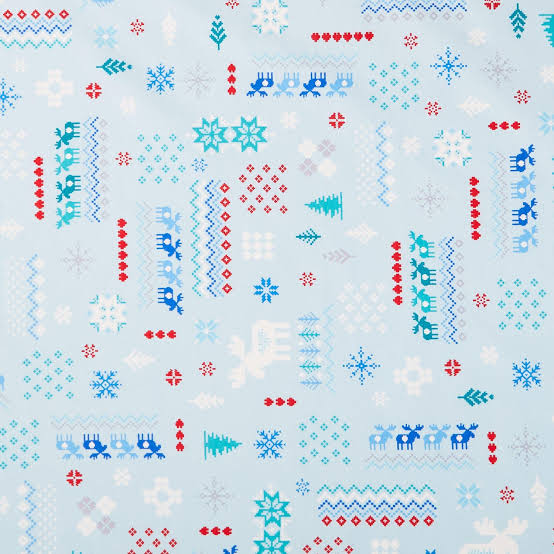 7150 Benartex Designer Fabrics Flannel Winter Wonders Knit Light Blue 14825F-05