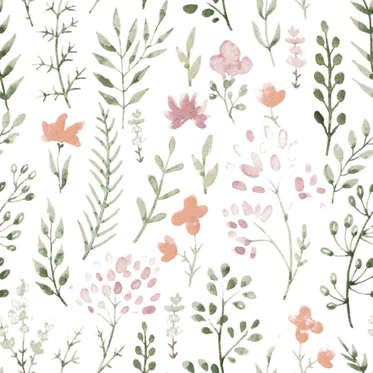 7152 Springs Creative Nursery Flannel Watercolor Foliage SPR80532-G55026