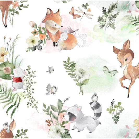 7154 Springs Creative Nursery Flannel Nature Baby Forest Animals SPR80526-G55026
