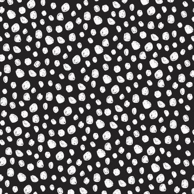 7160 3 Wishes Flannel Black and White 16820-black