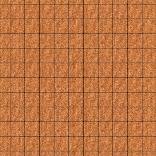 Benartex A Wooley Autumn Wooly Window Orange 10358-39
