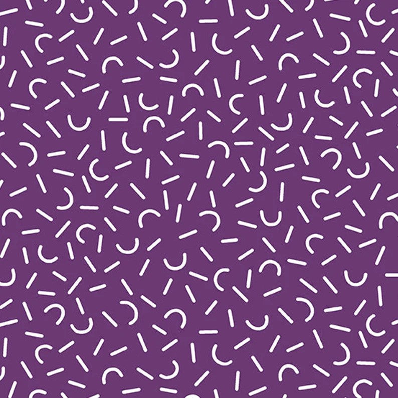 Andover Century Prints Dear Diary Party Time Plum