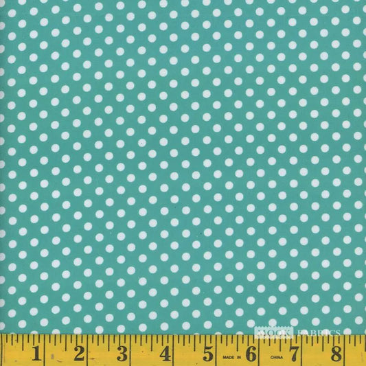 Mook Fabrics Dots Medium Teal