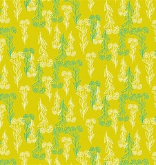RJR Fabrics Flower Doodles Delicate Floral Chartreuse