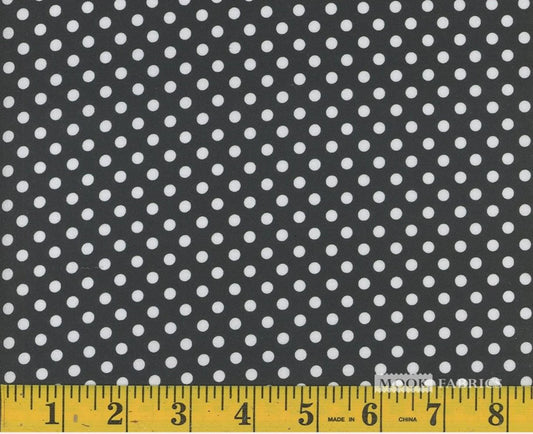 8478 Mook Fabrics Medium Dots Black