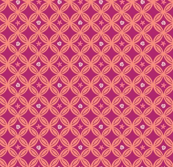 Felicity Fabrics Maker Mermaid Sunset Geo Starfish And Clam Pink 610058