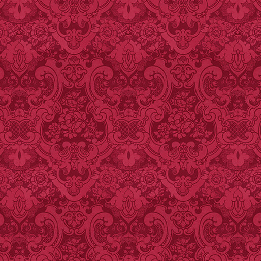 Benartex Christmas Magic Brocade Red 13124-10