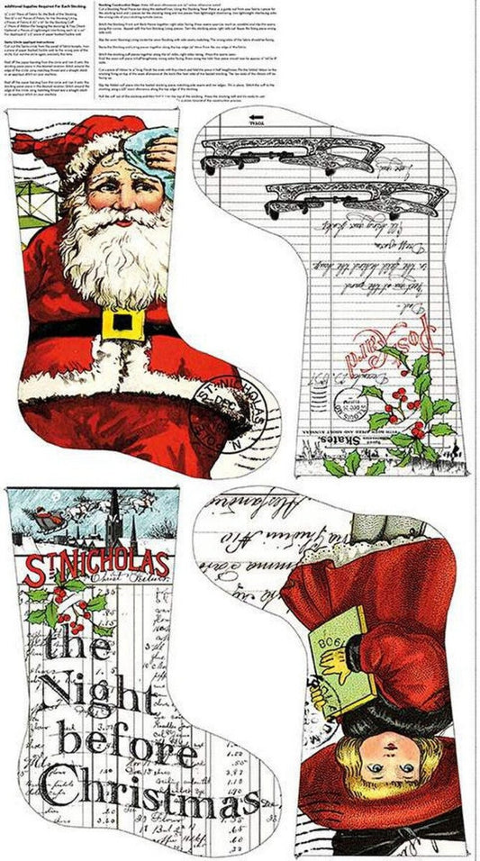 Riley Blake Nicholas Stocking Panel