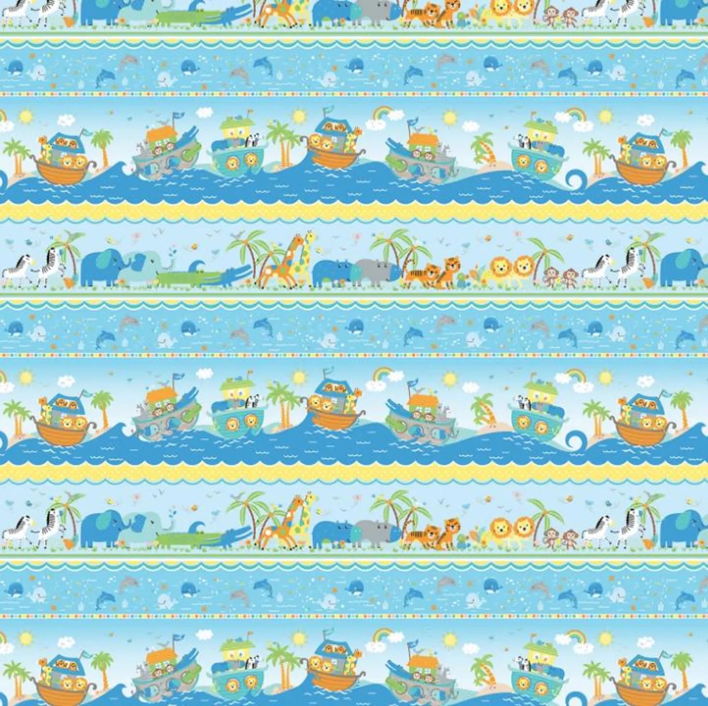 8000 Benartex Noah's Journey Stripe Multi 12927-99