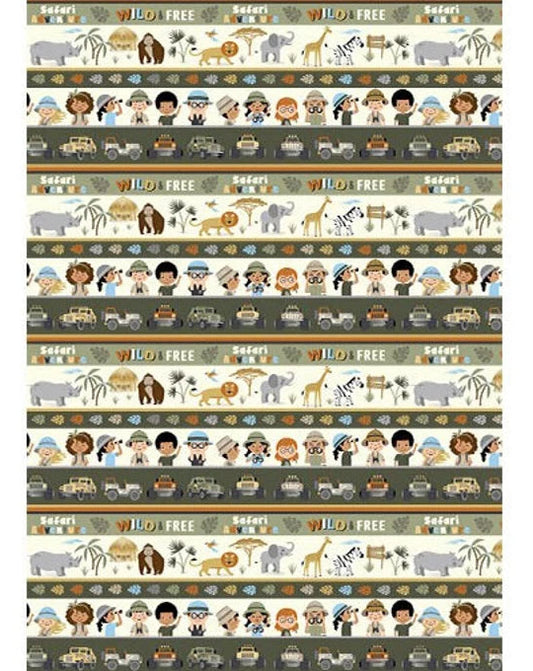 8009 Benartex Adventure Safari Multi 12946-99