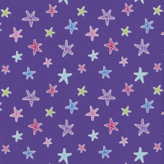 8019 Benartex Mystical Mermaids Magical Starfish Purple 12515P-66