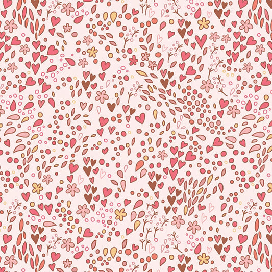 8062 Benartex Designer Fabrics Bird Song Sing a Song Rose 13504-26