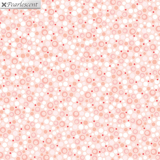 8067 Benartex Designer Fabrics Celestial Lights Dots Coral 9635P-02