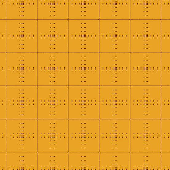 8120 Entwine by Giucy Giuce for Andover Fabrics Plaid Orange 49808