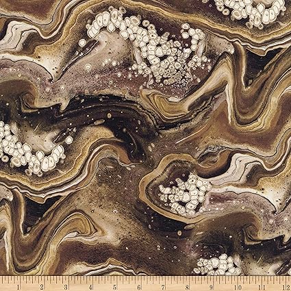 QT Fabrics Fusion II Swish Brown