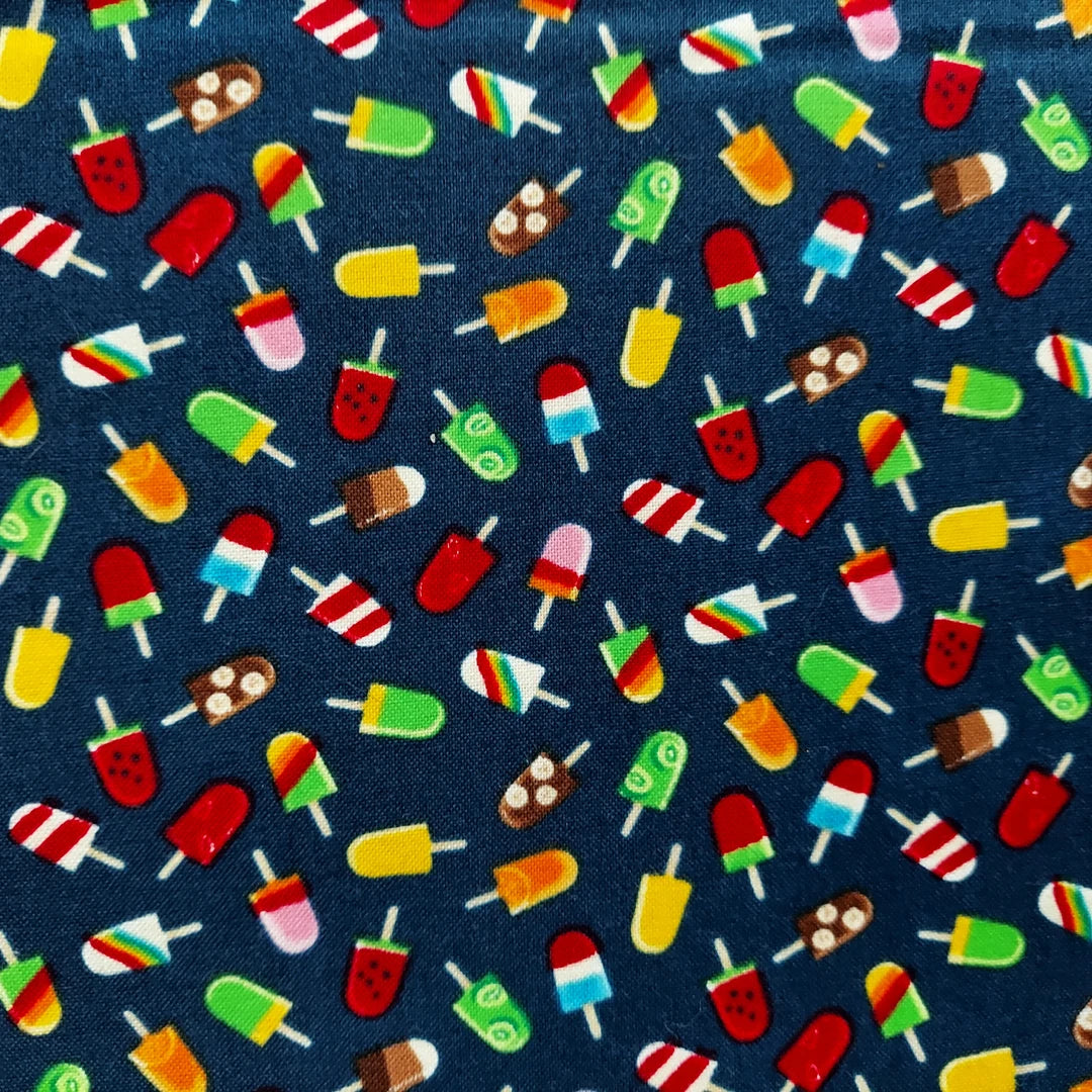 8257 Timeless Treasures Summer Popsicles GM-C1172 Navy