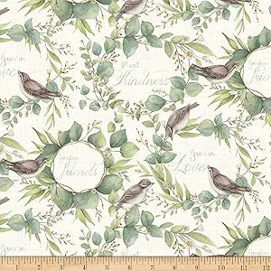 1078 Susan Winget for Springs Creative Grow in Love Cream CP67508