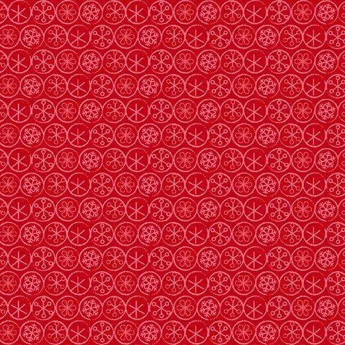 8604 Benartex Designer Fabrics Heart and Home Flake Dot Red 10328-10