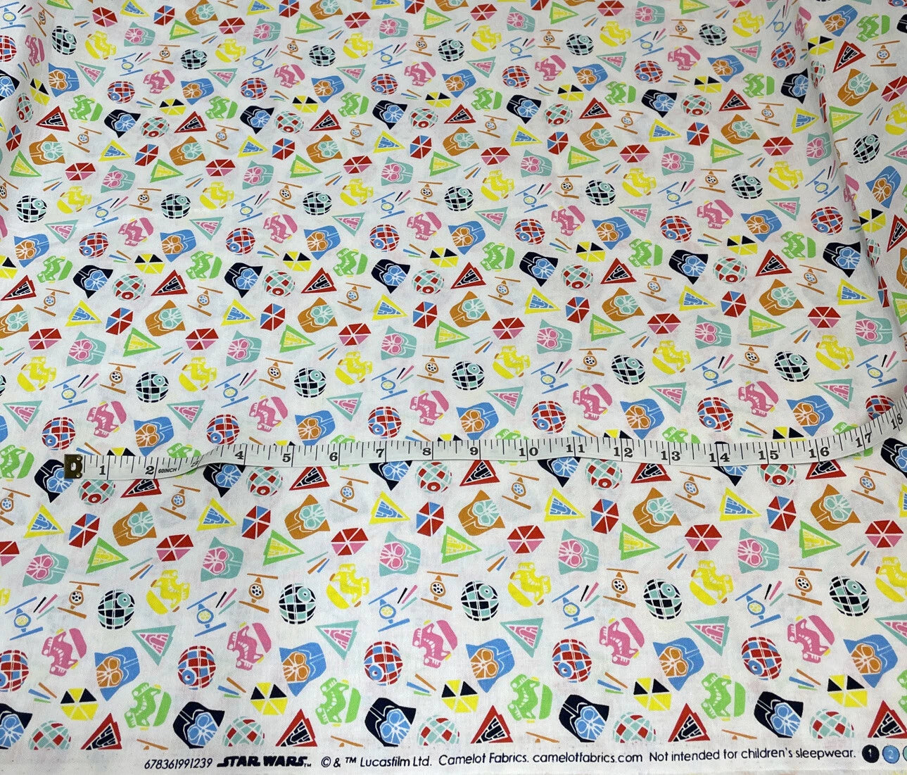 8707 Camelot Fabrics Star Wars Tossed Faces 678361991239