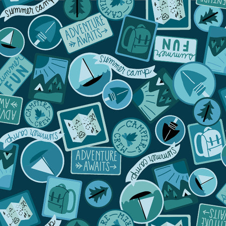 8724 RJR Fabrics Camping Crew Patches Lake RJ1603-LA1