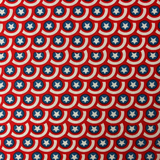 8744 Camelot Fabrics Licensed Marvel Comics Captain America Shield Stack 13021003WM01