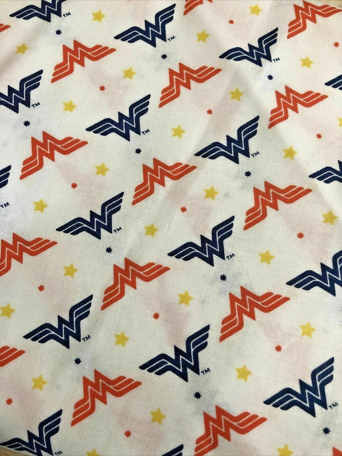8745 Camelot Fabrics Licensed DC Comics Wonder Woman Logo Americana 23400862WM02