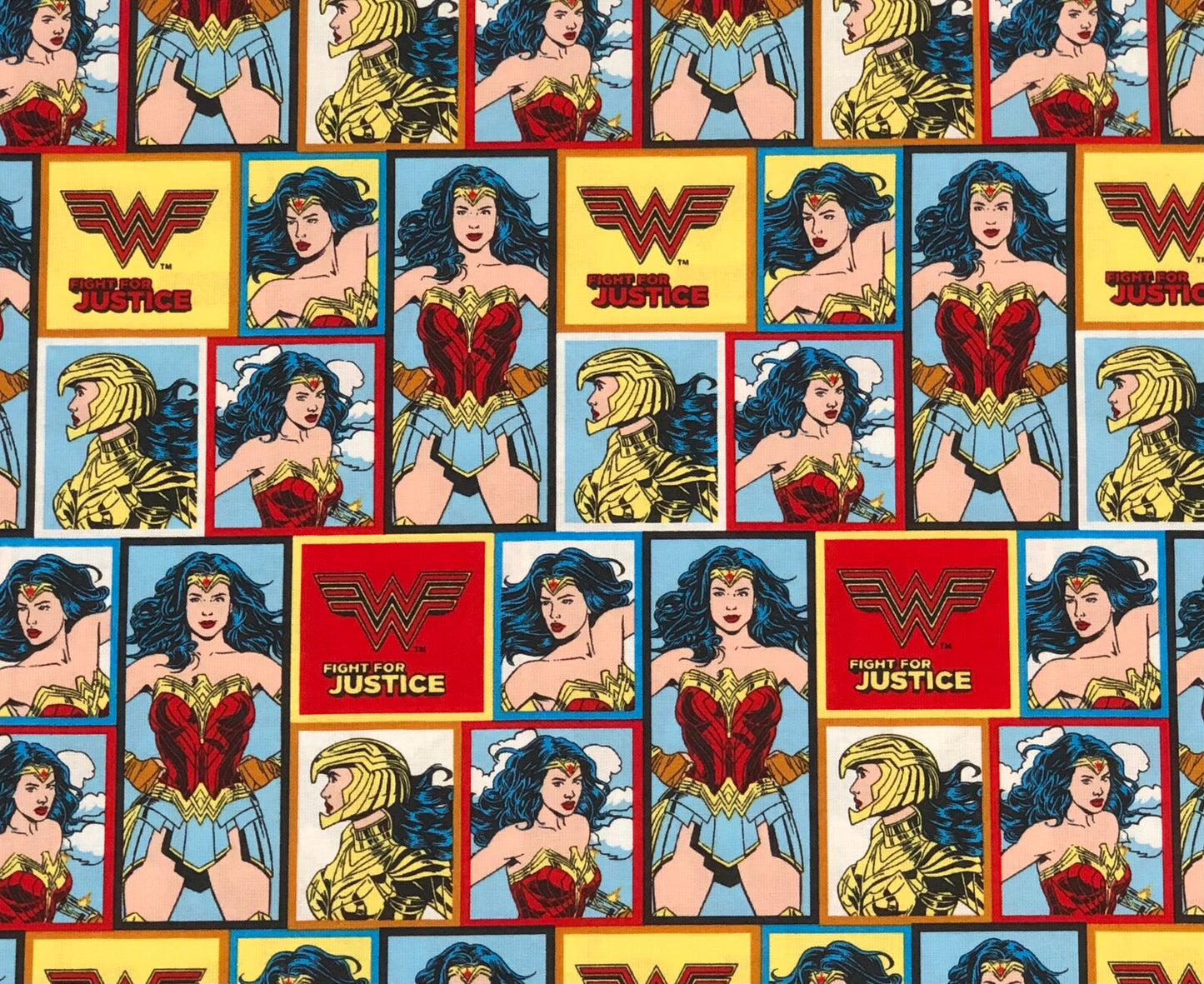 8747 Camelot Fabrics Licensed DC Comics Wonder Woman Fight for Justice 678361994636
