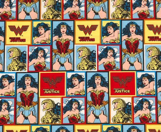 8747 Camelot Fabrics Licensed DC Comics Wonder Woman Fight for Justice 678361994636