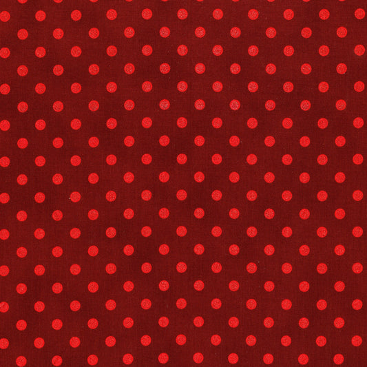8753 RJR Fabrics Shiny Objects Holiday Twinkle Spot On Radiant Crimson Metallic 3164-002
