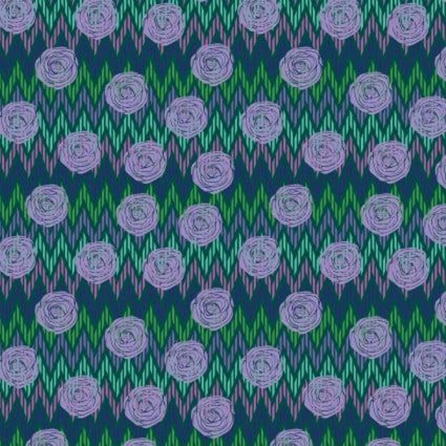 8758 Benartex Designer Fabrics Not Your Mama's Garden Roses Peacock 13624-83