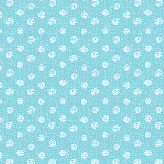 8777 Benartex Designer Fabrics Sweet Safari Textured Dots Turquoise 9898-84