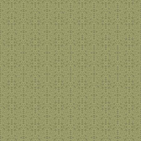 8816 Benartex Designer Fabrics Autumn Elegance Damask Diamond Light Basil 01673-45
