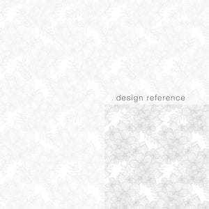 8978 Benartex Designer Fabrics Crochet Floral White on White 13554-09