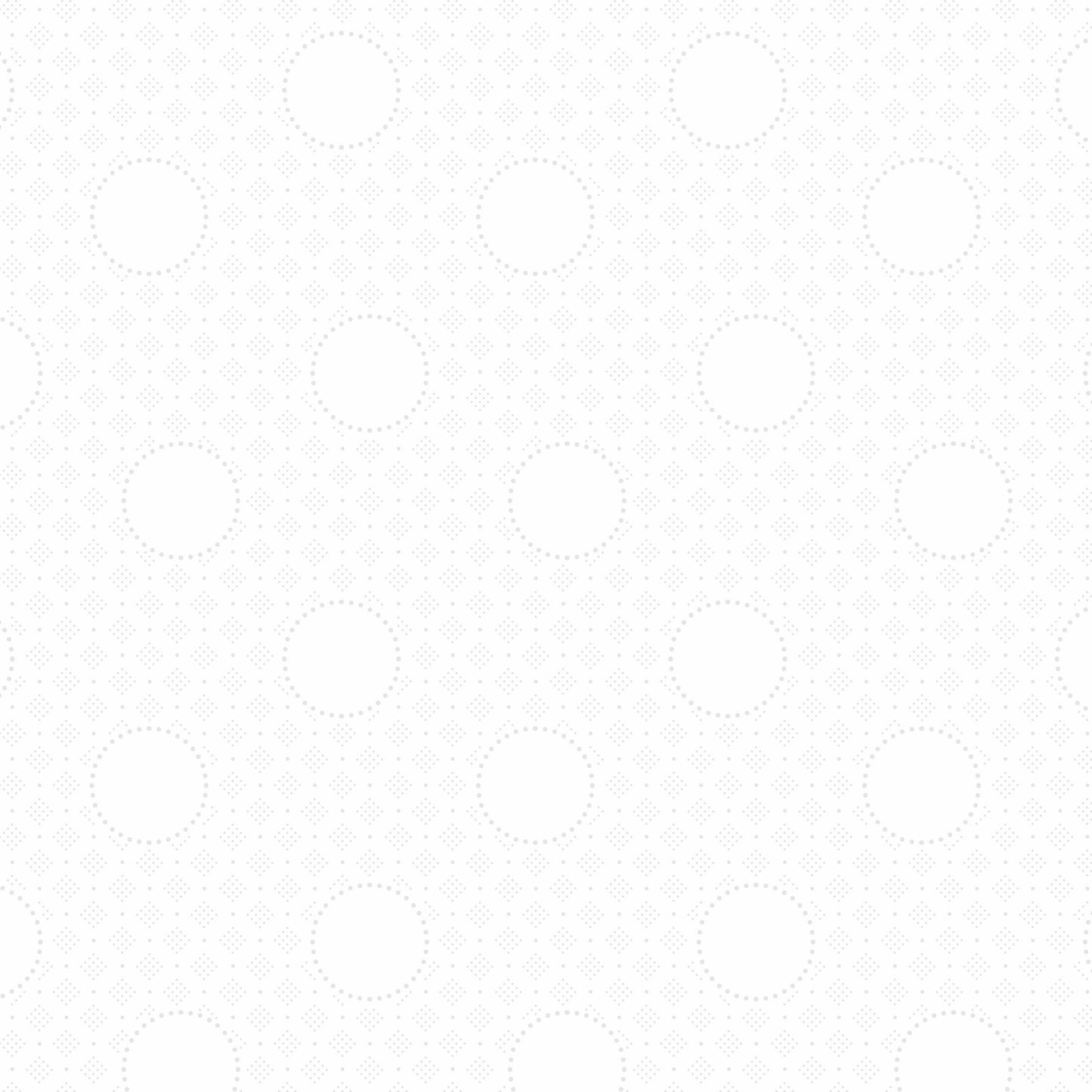 8984 RJR Fabrics Bare Essentials Deluxe Circles White on White RJ511-WW1