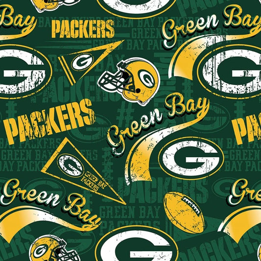 3138 NFL Licensed Green Bay Packers 60" wide quilting cotton