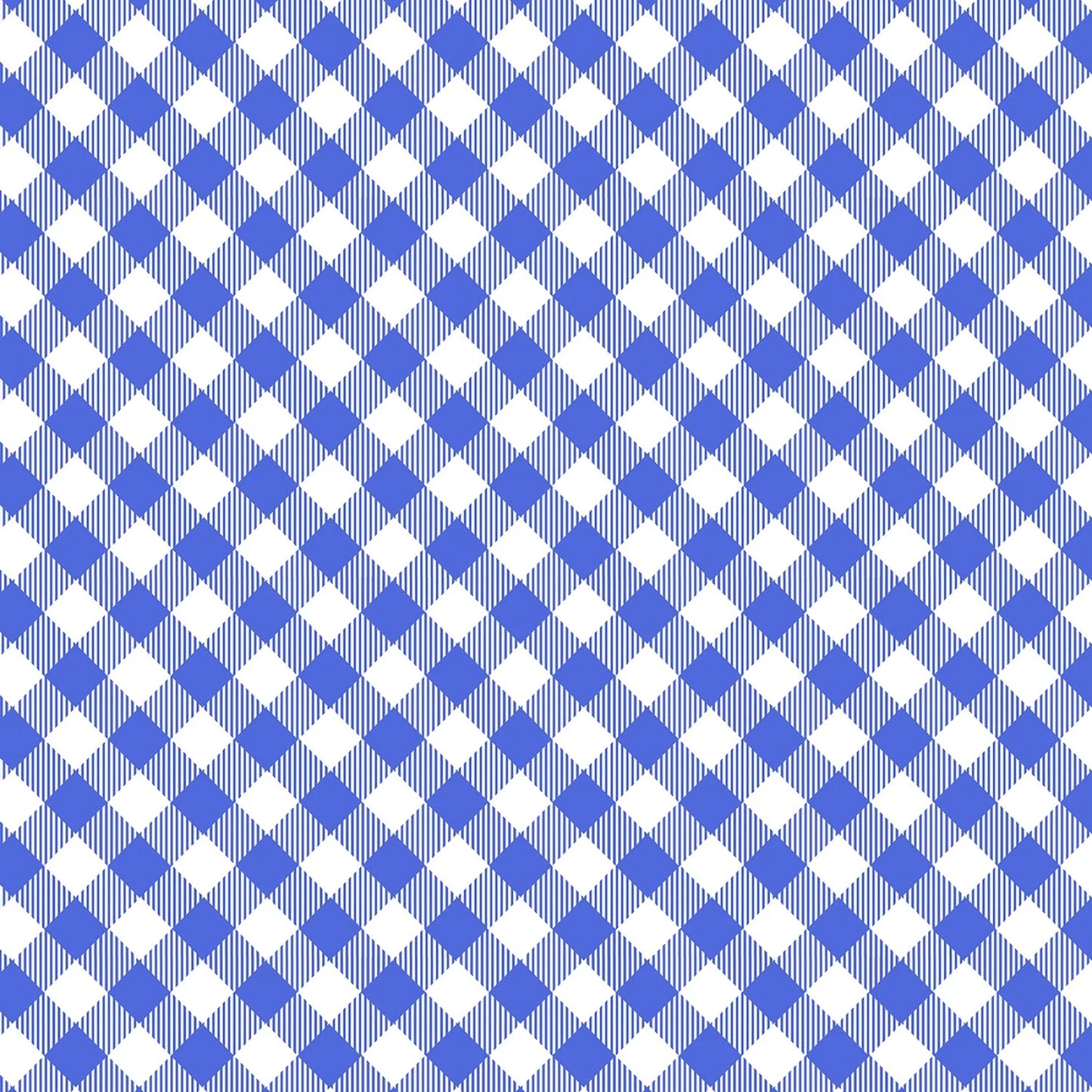 9011 Benartex Designer Fabrics Blueberry Hill Gingham Blue White 12644-51