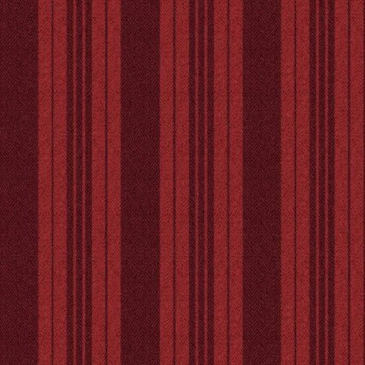 9120 Maywood Studio Ruby Ticking Stripe Red MAS9706-R
