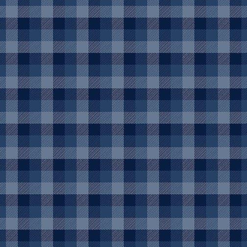 9134 Benartex Designer Fabrics Rustic Journey Woodland Plaid Blue 01655-55