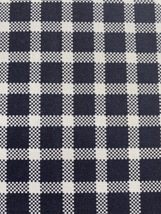 9138 Paintbrush Studio Fabrics Buffalo Check Windowpane NAvy 120-22013
