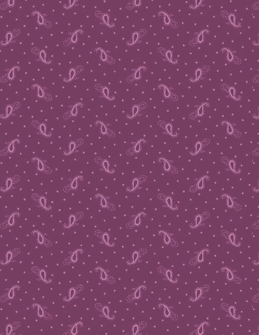 9357 Wilmington Prints Rainbow Sampler Simple Paisley Purple 1803-98711-636