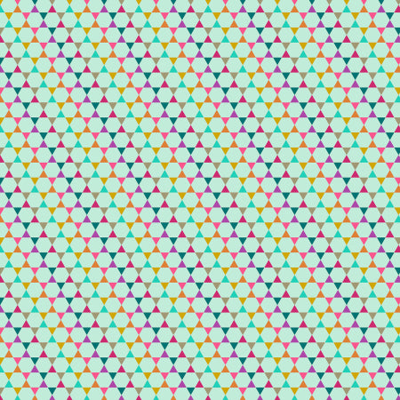 Cotton + Steel From The Desk Of... Hexagons Mint TB104-MI2
