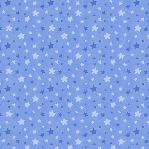 Wilmington Snow What Fun Stars Light Blue 45160-444