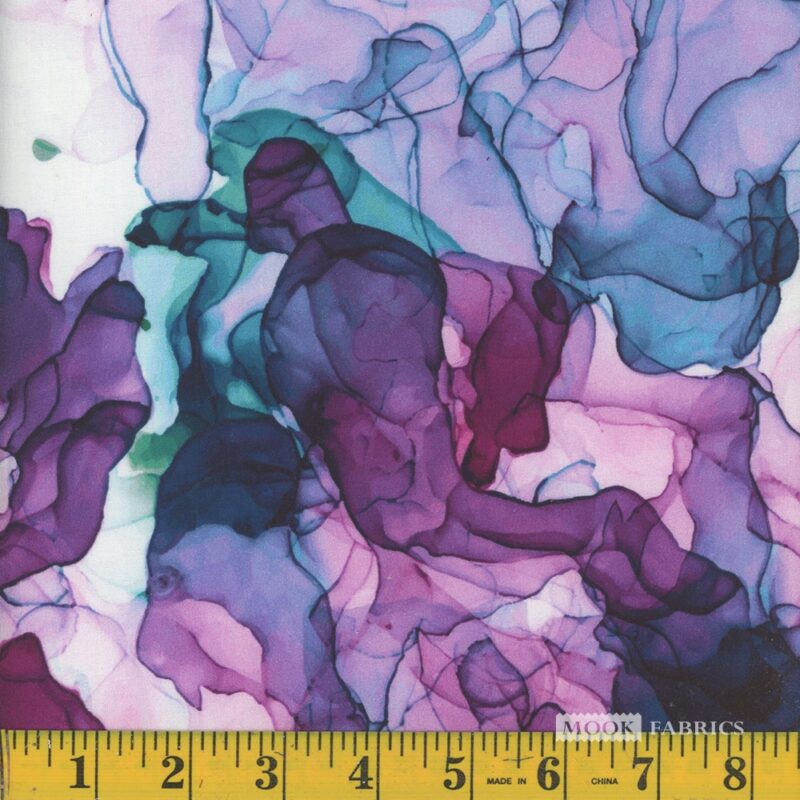 9504 Mook Fabrics Smoke Purple Teal 135423