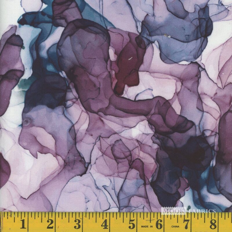 9507 Mook Fabrics Smoke Teal Plum 135426