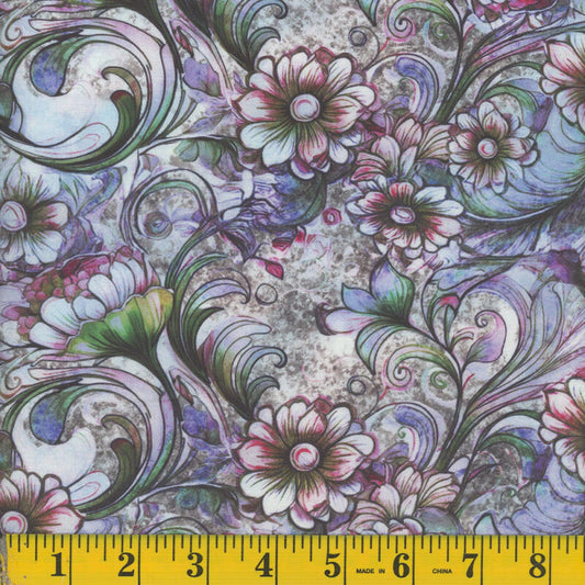 9551 Mook Fabrics 108" Wide Back Empress's Secret Pink Blue 140701
