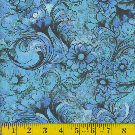 9562 Mook Fabrics 108" Wide Back Empress's Secret Aqua 140703