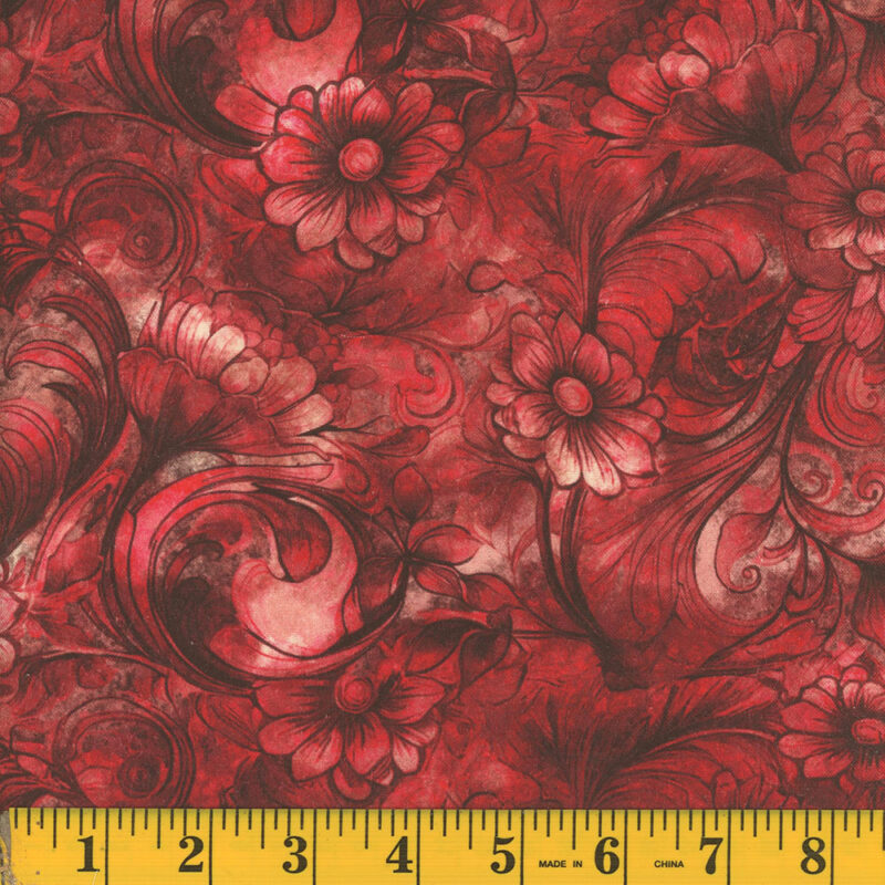 9563 Mook Fabrics 108" Wide Back Empress's Secret Red 140699