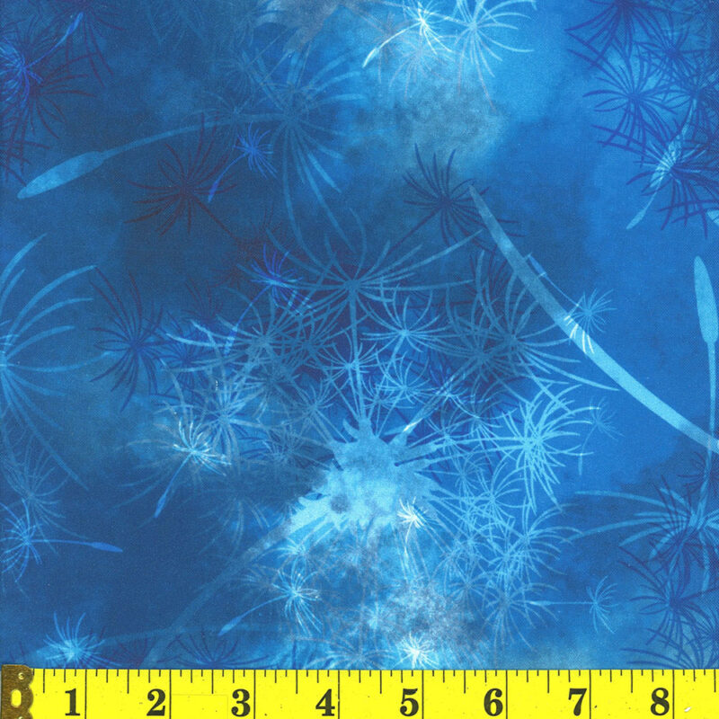 9564 Mook Fabrics 108" Wide Back Dandelion Dreams Wistful Blue 142277