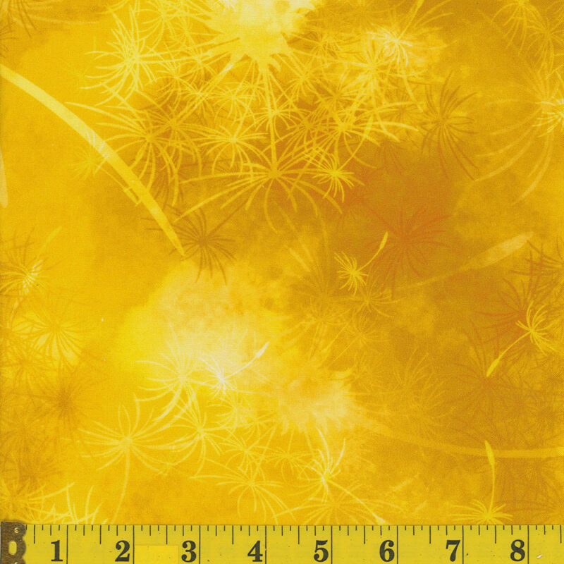 9566 Mook Fabrics 108" Wide Back Dandelion Dreams Yellow Delight 142273